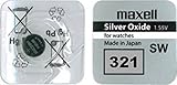Maxell 321 Uhrenbatterie, SR616SW Knopfzelle