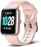 Smartwatch Damen, Fitness Armband Tracker Touch Screen IP68 Wasserdicht Schrittzähler Uhr Damen Herren Kinder Aktivitätstracker mit Pulsuhren, GPS Armbanduhr Sportuhr Smart Watch für iOS Android