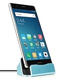 MyGadget Dockingstation Ladestation [USB C] für Android Smartphones - Halterung Dock für z.B. Galaxy S21 S20 S10, Note 10 9, Huawei P30 Pro P20 Blau