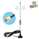 Aigital SMA Antenne 4G LTE Antenne 10dBi High Gain WiFi Antenne mit Magnetfuß für 4G Router Modem Huawei E5186, B890, B593, B592u, E5172S22, E5172, B310, B315, B880, B593, 5186, B890, E5175