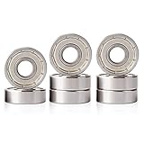 JZZJ 608 ZZ Skateboard kugellager inlineskates zubehör lager Geeignet für ABEC-Lager,Kann für Skateboarding oder Inline-Skates verwendet werden usw (8x22x7) mm, 8 Stück