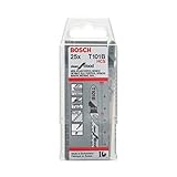 Bosch Professional Stichsägeblätter Holz T101B 25 Stück