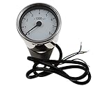 Drehzahlmesser D= 60mm, weiß/chrom, elektronisch, 8.000 U/min, Motorrad, rund