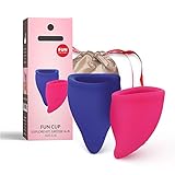 Fun Factory FUN CUP Explore Kit - Ergonomische Menstruationstassen - Designt für optimalen Sitz - Made in Germany (2 Cups - Groß/klein)