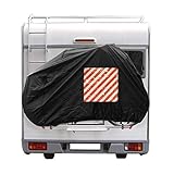 Cartrend 10162 Caravan Fahrradschutzhülle Heckmontage 1 Stück Fahrradschutz Fahrradhülle Camping Campingzubehör Wohnwagen Wohnmobil