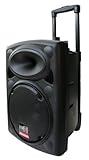E-Lektron EL25-M 500W mobile PA Sound Anlage Akku-MP3-USB-SD inkl. Funkmikrofon Soundsystem