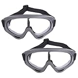 Lommer Schutzbrillen für Nerf, 2 Stück Schutzbrillen zum Schutz der Augen Schutzbrille Goggles Gläser Glasses für Nerf, CS, Paintball Spiele (Transparent)