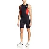 PEARL IZUMI Select Tri-Anzug für Herren (Schwarz/Fiery Red, X-Large)