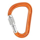 Petzl Erwachsene Karabiner Attache Screw-Lock, Orange, One Size