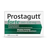 Prostagutt® forte 160/120 mg Weichkapseln – Pflanzliches Arzneimittel zur Reduktion des Harndrangs bei gutartiger Prostatavergrößerung – 60 Filmtabletten