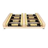 Lantelme Schuhabtreter Schuhabstreifer innen und außen Seitenleisten kräftige Borsten Holz Schuhputzer (Natur)