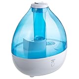 Luftbefeuchter TaoTronics Ultraschall 130W 6L Befeuchter bis zu 40-60㎡ Warm & Kalt Dampf Luftfilter mit LED-Display, Nachtmodus