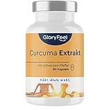 Curcuma Extrakt (95%) plus Bio Curcuma Pulver - 90 vegane Kapseln (3 Monate) - Curcumin-Gehalt EINER Kapsel entspricht ca. 11.100mg Kurkuma - Laborgeprüft, hochdosiert in Deutschland hergestellt