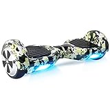 Windgoo Hoverboard, 6.5' Self Balance Scooter mit Bluetooth Lautsprecher, LED Lights Elektro Scooter E-Skateboard (Pink)