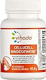Vihado Cellucell Bindegewebe Tabletten - Cellulite Orangenhaut - 60 Kapseln, 1er Pack (1 x 46,6 g)