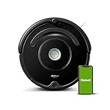 iRobot Roomba 671 WLAN Saugroboter, Dirt Detect Technologie, 3-stufiges Reinigungssystem, Reinigungsprogrammierung per App, Staubsauger Roboter, ideal für Tierhaare, Teppiche und Hartböden, schwarz