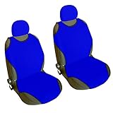 Akhan CSC402 - 1 Paar Sitzbezug Sitzauflage Sitzschoner Blau