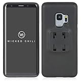 Wicked Chili QuickMOUNT Case kompatibel mit Samsung Galaxy S9 / Handy Schale, S9 Schutzhülle, HR, iGrip KFZ, Auto, Fahrrad, Halterung, Bike Mount Halteschale (S9 Handyhülle), Case S9