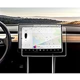 YEE PIN Tesl a Model 3 Navigation Schutzfolie GPS Displayschutzfolie Navi Folie Gehärtetes Glas Schutz Auto Zubehör 15 Zoll