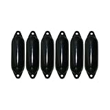 Majoni 6er-Set Star 25 Fender Bootsfender schwarz 58 x 15 cm