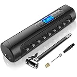 NWOUIIAY Auto Luftpumpe 12V Elektrisch Digital Kompressor 150PSI 25L / MIN mit Digital Screen LED USB-Kabel für SUVs Motorrad und Fahrrad
