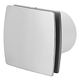 KERABAD Ventilator Lüfter Badlüfter Wandlüfter Bad-Lüfter für WC Bad oder Küche Standart Modern INOX/Edelstahl Ø 120 mm Durchmesser [S]