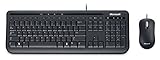 Microsoft Wired Desktop 600 Tastatur und Maus set (Verpackung für Unternehmen) schwarz
