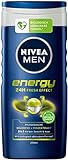 NIVEA MEN Energy Pflegedusche (250 ml), vitalisierendes und pflegendes Duschgel mit Minz-Extrakt, erfrischende Dusche für aktive Männer