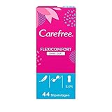 Carefree Slipeinlagen FlexiComfort ohne Duft – Flexibel und ultradünn – 44 Einlagen