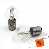 HURI 2 Stück 12V 35/35W BA20D Sockel Lampe Glühbirne Glühlampe Birne Scheinwerfer Rollerlampe Motorradlampe