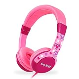 EasySMX Kinderkopfhörer, HiFi-Kopfhörer Leicht-Kopfhörer mit Laustärkebegrenzung, verstellbare Headset für iPod iPad iPhone(3.5mm) Handy Tablet PC MP3 MP4