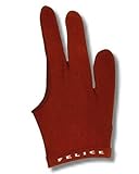 Unbekannt Billard-Handschuh, Felice DUNKELROT, für rechte und Linke Hand, Profihandschuhe aus den USA