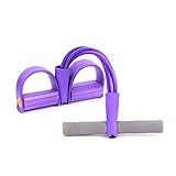 SCFANG Knirscht Fitness Seil,Multifunktionale Bauchtrainer Latex Schlauch,Body Sculpture Bauchtrainer Tummy Trainer,Fußpedal Zugseil Knirscht Fitness Seil Trainingsgeräte