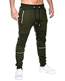 MODCHOK Herren Jogger Sweatpants Fleece Hose Workout Hose Slim Fit Trainingsanzug - - X-Groß