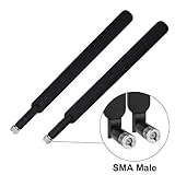 SMA Antenne 9DBI Hochleistungs- 4G LTE Antenne WiFi Signal Booster Signal Booster Verstärker Modem Adapter Netzwerk Empfänger Antenne mit hoher Reichweite für Mobile Hotspots Aigital (2 Pack)