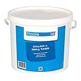 POOLSBEST® 5 kg - Chlortabletten L 200 g Tabletten 92% Aktivchlor langsamlösliche Chlortabletten