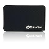 Transcend SSD Mobile Externe Festplatte 4,6 cm (1,8 Zoll) 128 GB USB 2.0 Solid State Drive MLC schwarz