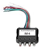 KIMISS Car Audio Converter Stereo-Subwoofer 4-Kanal-High-Low-Audio-Konverter mit Leistungsverstärker-Steuerkabel