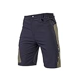 TOMSHOO Herren Radhose, Männer Fahrradhose Kurz, Atmungsaktiv und Schnelltrocknende MTB Hose Herren, Outdoor Shorts , EU L = USA M