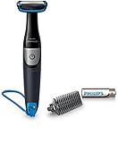 Philips Norelco BG1026/60, Bodygroom Serie 1100, wasserfester Körperhaarschneider und Fellpflegetrimmer für Herren