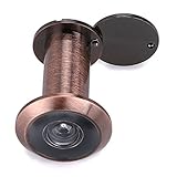 Sumnacon Türspion, 220-Grad Spionloch, mit Sichtschutz für 34 mm bis 55 mm Türen, gebürstete Chrom-Oberfläche Red Bronze