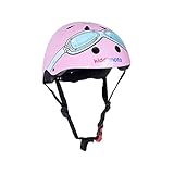 KIDDIMOTO Fahrrad Helm für Kinder - CE-Zertifizierung Fahrradhelm - Design Sport Helm für Skates, Roller, Scooter, laufrad (S (48-53cm), Rosa)