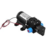 Zerone Wasserpumpe, automatisch, 12 V, Hochdruck-Wasserpumpe, automatisch, für Autowäsche, Boot, Wohnwagen, Garten, Bewässerung (100 W, 8 l/min)