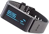 Withings Pulse O2, Tracker von Aktivität, Schlaf, Herzschlag, SPO2 für iOS und Android, Schwarz