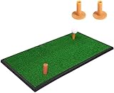 YINGJEE Golf Übungsmatte Tragbare Hinterhof Golf Schlagmatte Langlebige Trainingshilfen mit Gummibodenschale (33 cm x 63 cm)