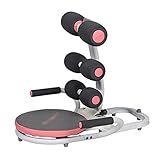 Bauchtrainer Indoor-Bauchkräuselungs- Und Taillenverdünnungsgerät Multifunktionale Fitnessgeräte for Bauchkrämpfe Sport-Taillen-Schönheitsgerät (Color : Pink, Size : 57 * 65 * 53cm)