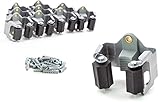 BS Gerätehalter (10er Set) hochwertiger Besenhalter Wandhalterung optimale Aufbewahrung Aller Geräte - Gartengerätehalter - Haushaltsgeräte - Werkzeug – Gratis Schrauben und Dübel - Montageanleitung