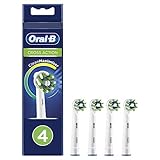 Oral-B, CrossAction Aufsteckbürsten für elektrische Zahnbürste mit CleanMaximiserTechnologie, 4 stück, (Pack of 4)