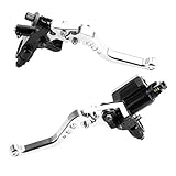 MagiDeal Weiß 7/8 '' 22mm Motorrad Lenker Bremse Hauptzylinder Kupplungshebel Kit