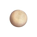Rayher 6119700 Rohholz-Kugeln aus Buchenholz, ungebohrt, 80 mm ø, zum Basteln und Verzieren